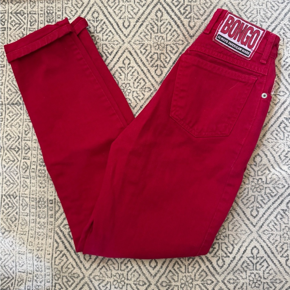 Bongo Red High-Waisted Jeans